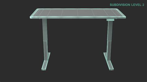 3D Standing Desk Raised - TurboSquid 1971641