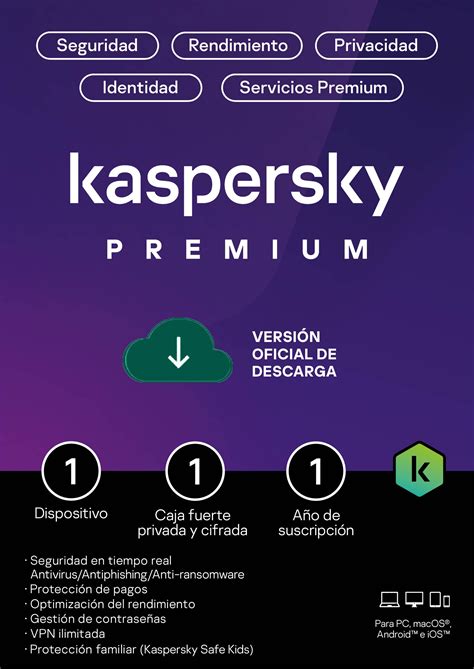 Kaspersky Premium 1 Dispositivo 1 Año