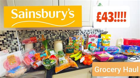 Sainsburys Grocery Haul I Compared Tesco To Sainsburys During A Cost