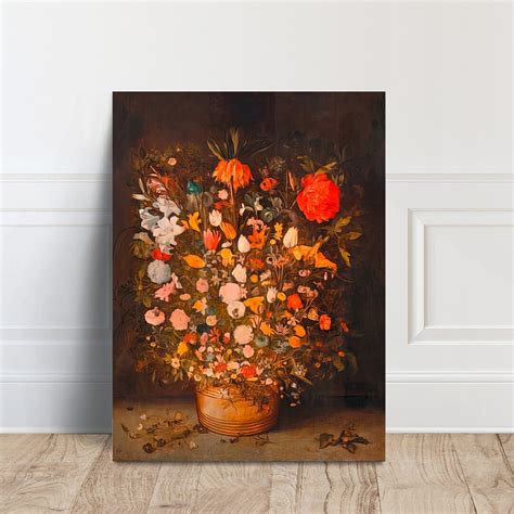 Jan Brueghel Still Life With Flowers Canvas Wall Art Exhibition Poster