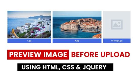 Previewing Image Before Image Upload Using Jquery How To Preview An