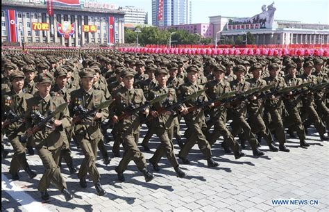 Dprk Holds Mass Parade To Celebrate Foundation Day Xinhua English