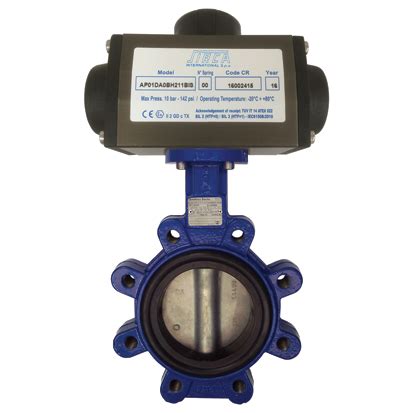 Sirca Lugged Butterfly Valve With Pneumatic Actuator Actuated Flanged