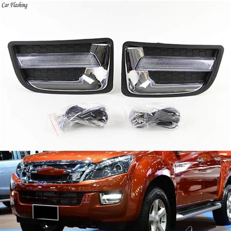 Car Flashing 1 Set 12V ABS LED DRL Daytime Running Light Daylight With