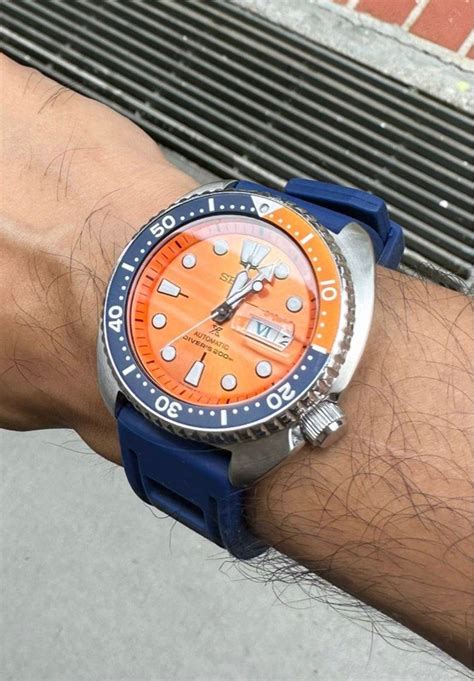 Seiko Prospex Orange Nemo Turtle Srpc Limited Edition Men S Fashion