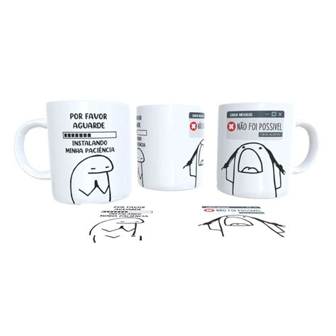 Meme Flork Carregando A Paci Ncia Caneca Ml Shopee Brasil