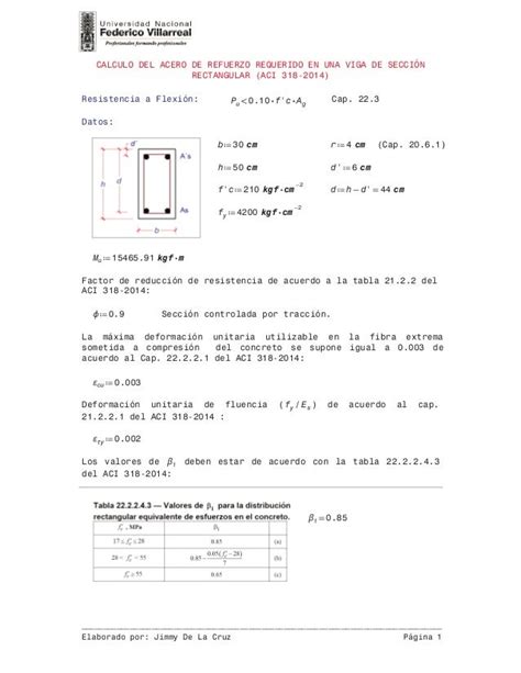 Diseño De Viga Aci 318 2014