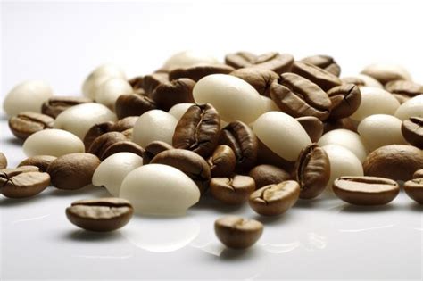 Premium AI Image | Coffee beans white