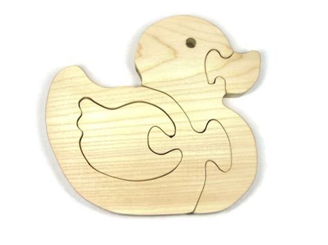 Wooden Duck Puzzle Wooden Duck Toy Duck Puzzle Duck Toy Etsy