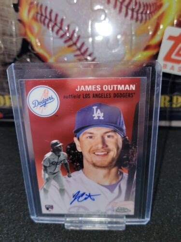 Topps Chrome Platinum Anniversary James Outman Rookie Auto Cpa Jo