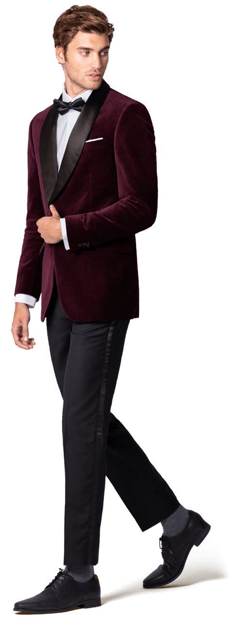 Elegant Velvet Tuxedo Maroon Velvet Blazer Peak Lapel Blazer One