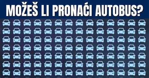 IZAZOV Koliko brzo možete pronaći autobus na slici Samo rijetki će