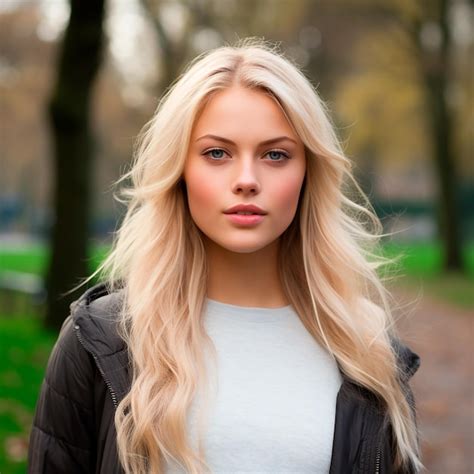 Premium Photo Hyperrealistic Photo Of A Very Pretty Blonde Girl