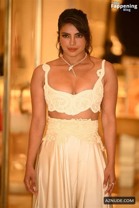 Priyanka Chopra Stuns With Sexy Cleavage At Bulgari Mumbai Event Aznude