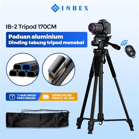 Jual INBEX IB 2R 170CM Tripod Kamera Hp Bluetooth Remote Tripot HP