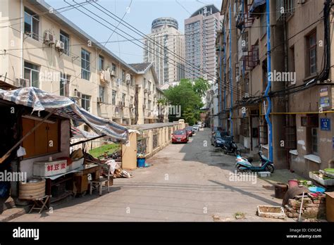 Nanjing China Street View South Of Hunan Road Stock Photo Alamy