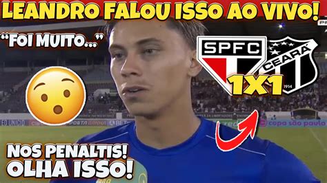 Eitaa Olha O Que O Leandro Falou Após ClassificaÇÃo Na Copinha SÃo