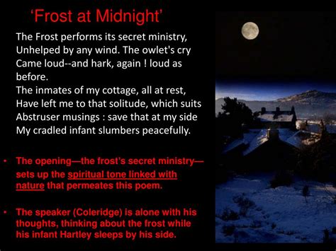 PPT - ‘Frost at Midnight’ PowerPoint Presentation, free download - ID ...