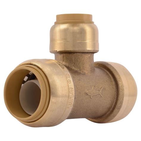 Sharkbite In X In X In Brass Push To Connect Reducer Tee