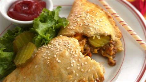 Cheeseburger Calzones Recipe BettyCrocker