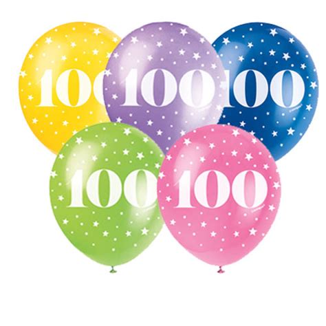 100th Birthday Balloons Partyrama