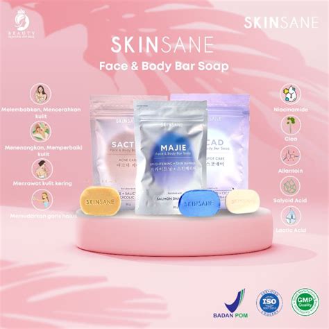 Jual SKINSANE Bar Soap Sabun Untuk Wajah Dan Badan Sabun Collagen Dan