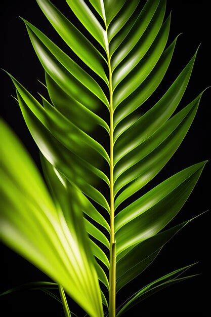 Hojas Verdes De Palma Dama O Palma De Bamb Rhapis Excelsa La Planta De