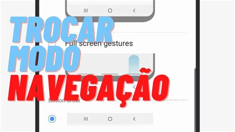 Como Alterar O Modo De Gestos Navega O No Seu Android Youtube