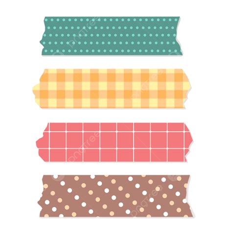 Washi Tapes PNG Image Colorful Washi Tapes Bundle Colorful Washi