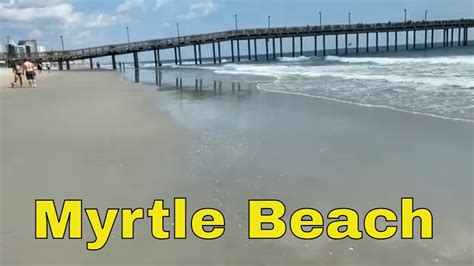 Myrtle Beach Shark Teeth Hunting Near Springmaid Pier Sc Youtube