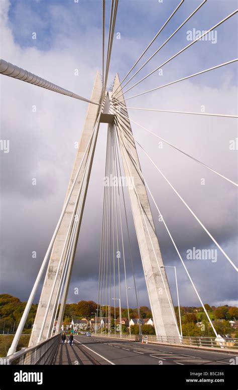 Chartist Bridge Crossing The Sirhowy Valley At Blackwood South Wales Uk