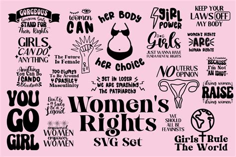 Womens Rights Svg Set Svg Cut File By Creative Fabrica Crafts