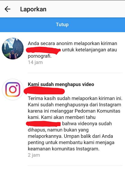 Cara Melaporkan Konten Pornografi Di Instagram Melalui Android