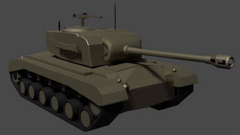 Tank Low Poly 2 Free 3d Model Blend Obj Dae Free3d