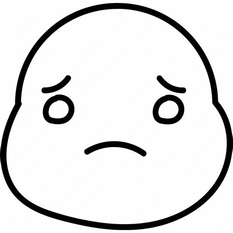 Concerned, emoji, face, kawaii icon - Download on Iconfinder