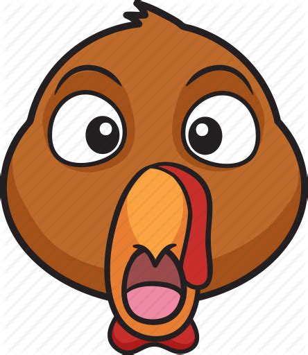 Thanksgiving Turkey Emojis Turkey Cartoon Emoji 444x512 Png