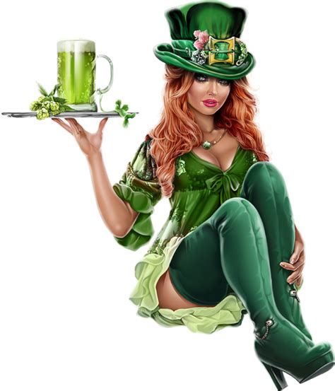 ♣ Tube St Patrick Femme Png St Patricks Day Girl Png ♣