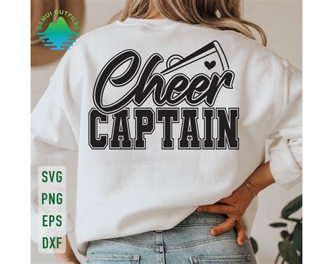 Cheer Captain Svg Cheerleader Coach Svg Cheerleader Svg Cheer Season