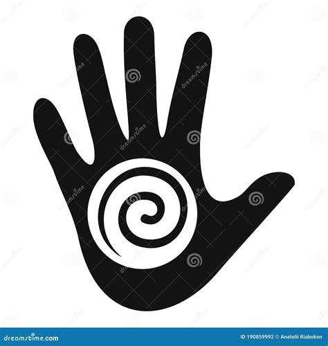 Hand Spiral Hypnosis Icon Simple Style Stock Vector Illustration Of Doctor Illusion 190859992