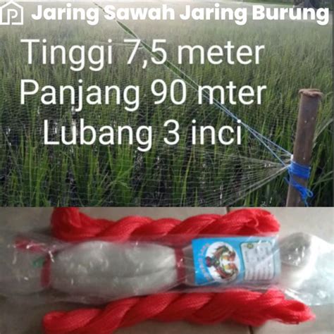 Jual Jaring Burung Jaring Sawah Pengaman Padi Shopee Indonesia