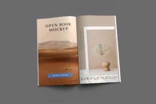 Open Book Mockup 5 X 8 Inch PSD Graphic By Rami S Design