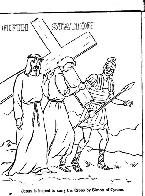 Stations Of The Cross Coloring Pages Printable