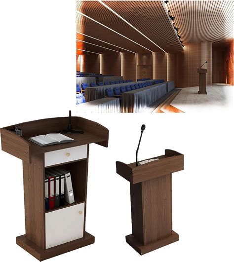 Lectern Podium Standpodium Wood Stand Floor Standing