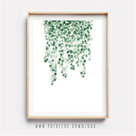 Leaf Wall Art Botanical Print Greenery Print Modern Art Etsy