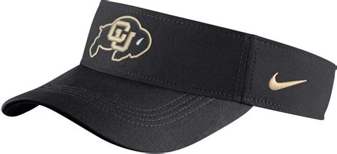 Nike Mens Colorado Buffaloes Black Sideline Performance Visor