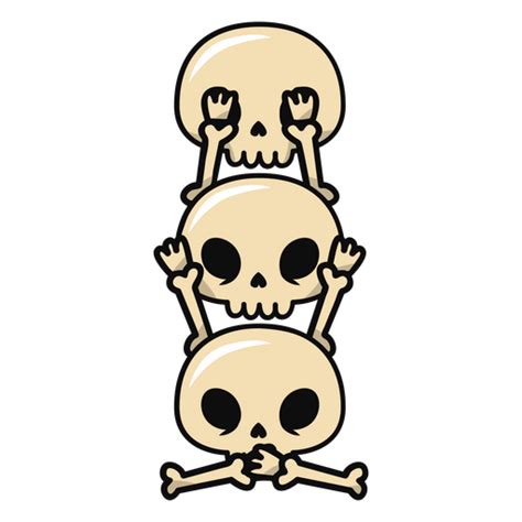 Three Cute Skeletons Png And Svg Design For T Shirts Cute Skeleton