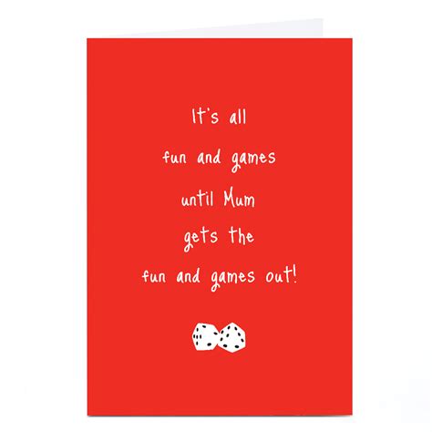 Buy Personalised Christmas Card Fun And Games For Gbp 1 79 Card Factory Uk