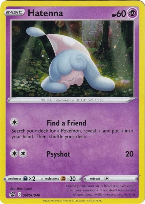 Hatenna Swsh040 Swsh Sword And Shield Promo Cards Pokemon