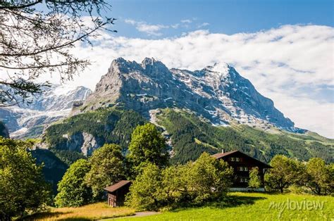 Grindelwald Eiger Eigernordwand First Bort Alpen Berner Wall