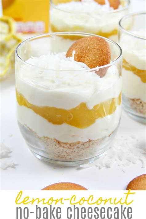 No Bake Lemon Coconut Cheesecake Dessert Recipe Tonya Staab